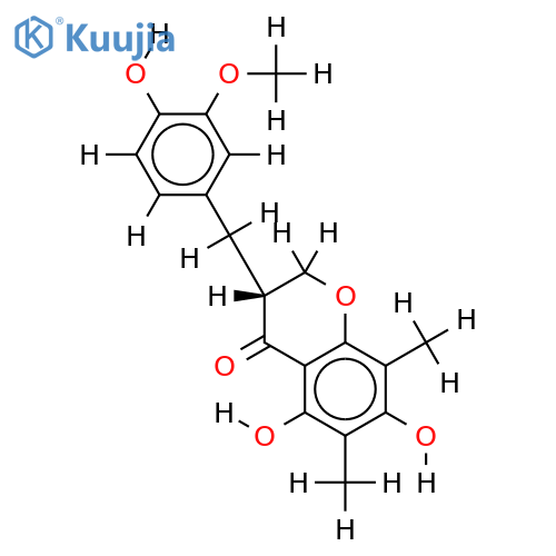 5,7,4?-trihydroxy-3?-methoxy-6,8-dimethylhomoisoflavanone structure