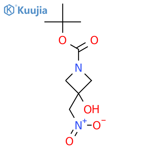 tert-Butyl 3-hydroxy-3-(nitromethyl)azetidine-1-carboxylate structure