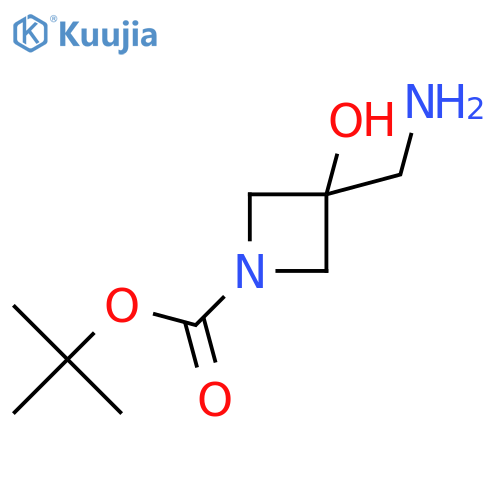 tert-Butyl 3-(aminomethyl)-3-hydroxyazetidine-1-carboxylate structure