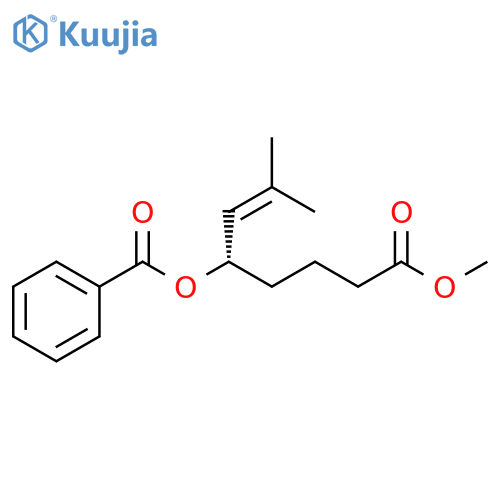 6-Octenoic acid, 5-(benzoyloxy)-7-methyl-, methyl ester, (S)- structure