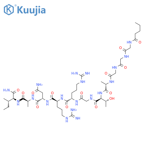 L-Isoleucinamide,L-threonyl-L-threonyl-L-tyrosyl-L-alanyl-L-a-aspartyl-L-phenylalanyl-L-isoleucyl-L-alanyl-L-serylglycyl-L-arginyl-L-threonylglycyl-L-arginyl-L-arginyl-L-asparaginyl-L-alanyl-(9CI) structure