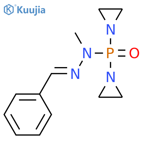 Phosphinic hydrazide, P,P-bis(1-aziridinyl)-1-methyl-2-(phenylmethylene)- structure