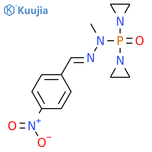 Phosphinic hydrazide, P,P-bis(1-aziridinyl)-1-methyl-2-[(4-nitrophenyl)methylene]- structure