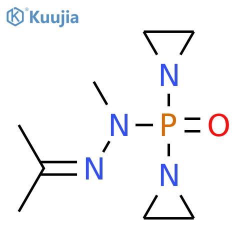 Phosphinic hydrazide, P,P-bis(1-aziridinyl)-1-methyl-2-(1-methylethylidene)- structure