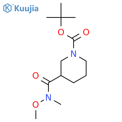 (S)-tert-Butyl3-(methoxy(methyl)carbamoyl)piperidine-1-carboxylate structure