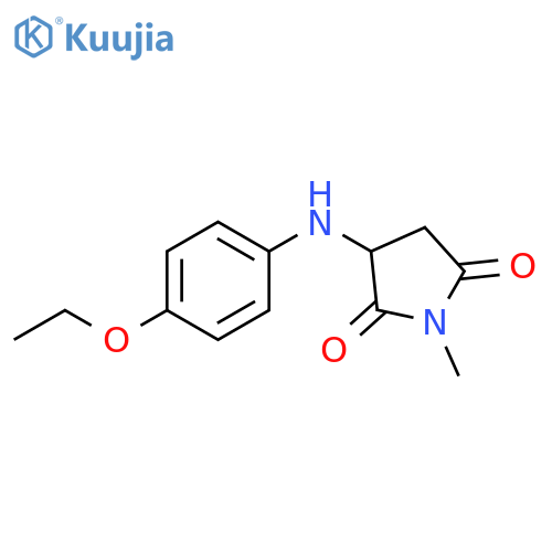 3-[(4-ethoxyphenyl)amino]-1-methylpyrrolidine-2,5-dione structure