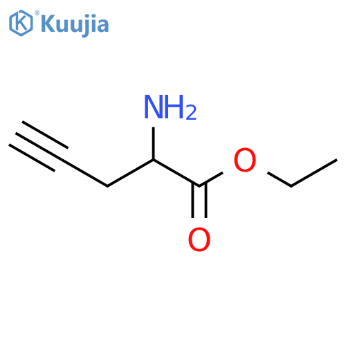 4-Pentynoic acid, 2-amino-, ethyl ester structure