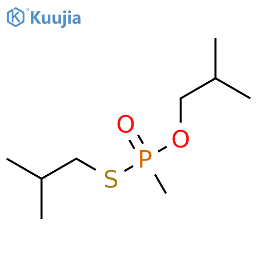 Phosphonothioic acid,methyl-, O,S-bis(2-methylpropyl) ester (9CI) structure