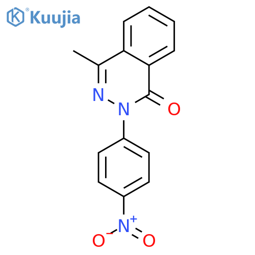 2-{4-nitrophenyl}-4-methyl-1(2H)-phthalazinone structure