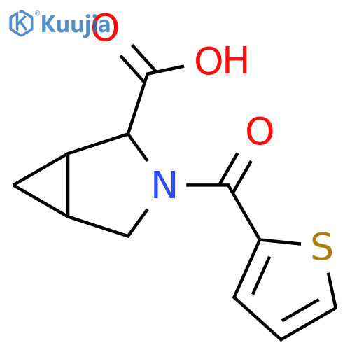 3-(thiophene-2-carbonyl)-3-azabicyclo[3.1.0]hexane-2-carboxylic acid structure
