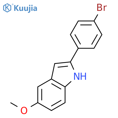 1H-INDOLE, 2-(4-BROMOPHENYL)-5-METHOXY- structure