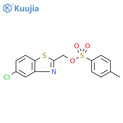 (5-chloro-1,3-benzothiazol-2-yl)methyl 4-methylbenzene-1-sulfonate structure