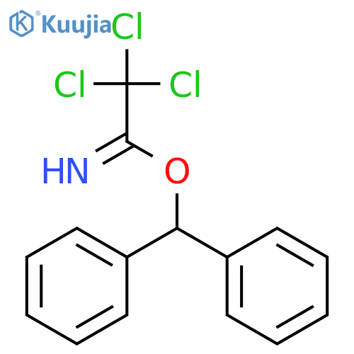 Ethanimidic acid, 2,2,2-trichloro-, diphenylmethyl ester structure