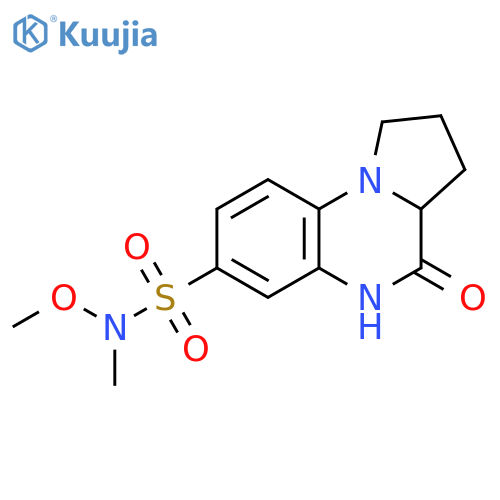 N-Methoxy-N-methyl-4-oxo-1,2,3,3a,4,5-hexahydropyrrolo1,2-aquinoxaline-7-sulfonamide structure