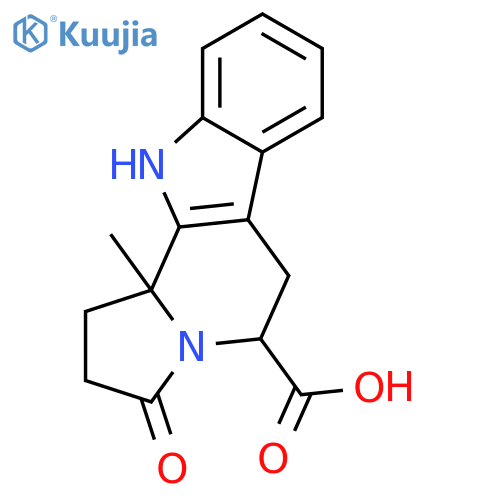 11b-methyl-3-oxo-1H,2H,3H,5H,6H,11H,11bH-indolo3,2-gindolizine-5-carboxylic acid structure