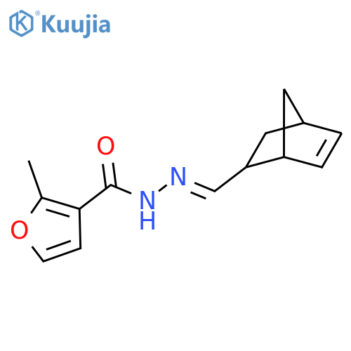 <br>2-Methyl-furan-3-carboxylic acid bicyclo[2.2.1]hept-5-en-2-ylmethylene-hydr azide structure