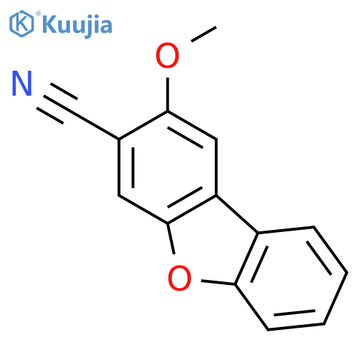 2-Methoxydibenzo[b,d]furan-3-carbonitrile structure