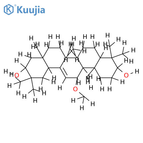 3alpha,21beta-dihydroxy-11alpha-methoxy-olean-12-ene structure