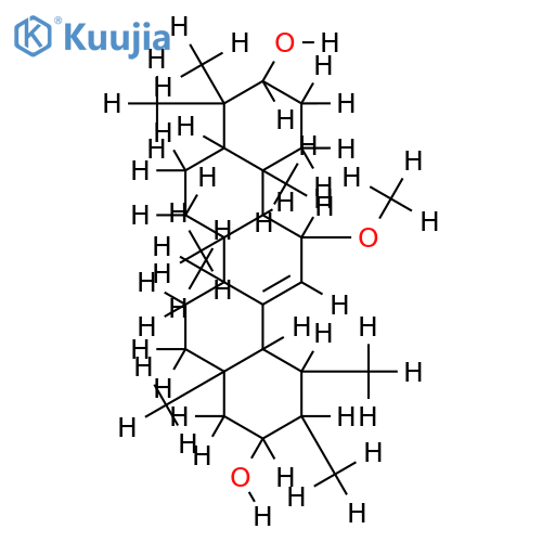 3alpha,21beta-dihydroxy-11alpha-methoxy-urs-12-ene structure