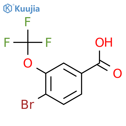 4-bromo-3-(trifluoromethoxy)benzoic Acid structure