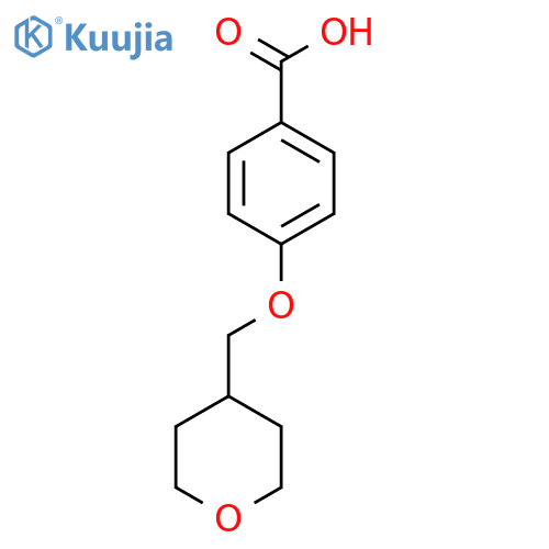 4-(Tetrahydro-2H-pyran-4-ylmethoxy)benzoic Acid structure