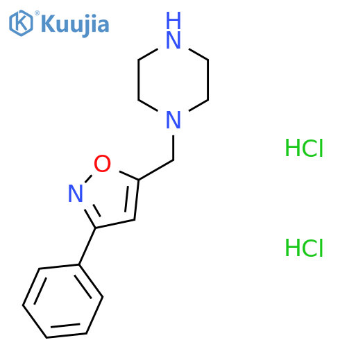 1-(3-Phenyl-1,2-oxazol-5-yl)methylpiperazine Dihydrochloride structure