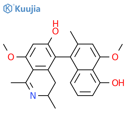 Ancistrocladine; Atropisomer, 1,2-didehydro, 5'-O-de-Me structure