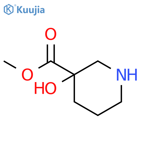 Methyl 3-hydroxypiperidine-3-carboxylate structure