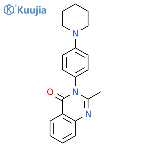 4(3H)-Quinazolinone, 2-methyl-3-[4-(1-piperidinyl)phenyl]- structure