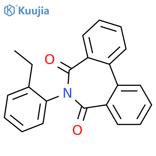 5H-DIBENZ[C,E]AZEPINE-5,7(6H)-DIONE, 6-(2-ETHYLPHENYL)- structure
