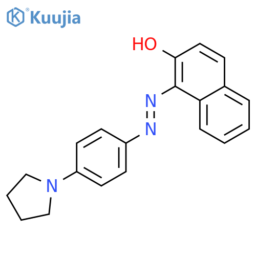 1-(4-pyrrolidinophenylazo)-2-naphthol structure