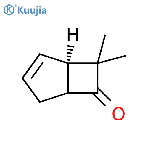 Bicyclo[3.2.0]hept-2-en-6-one, 7,7-dimethyl-, (1R)- structure