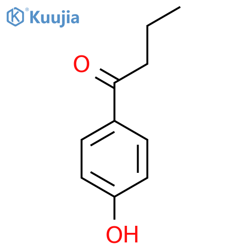 1-(4-hydroxyphenyl)butan-1-one structure