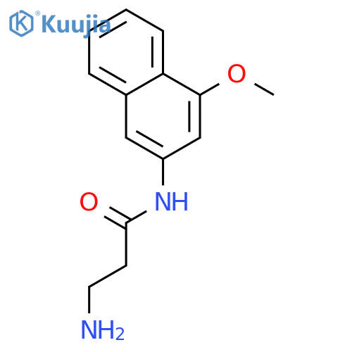 Propanamide,3-amino-N-(4-methoxy-2-naphthalenyl)- structure