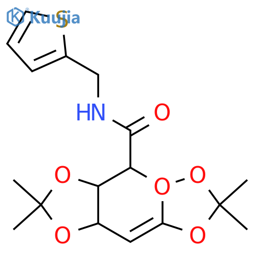4,4,11,11-tetramethyl-N-[(thiophen-2-yl)methyl]-3,5,7,10,12-pentaoxatricyclo[7.3.0.0^{2,6}]dodecane-8-carboxamide structure