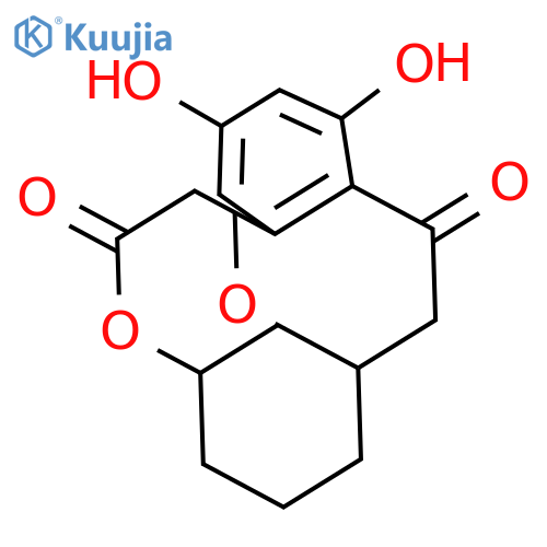 2H-3-Benzoxacyclododecin-2,10(1H)-dione, 4,5,6,7,8,9-hexahydro-11,13-dihydroxy-8-methoxy-4-methyl- structure