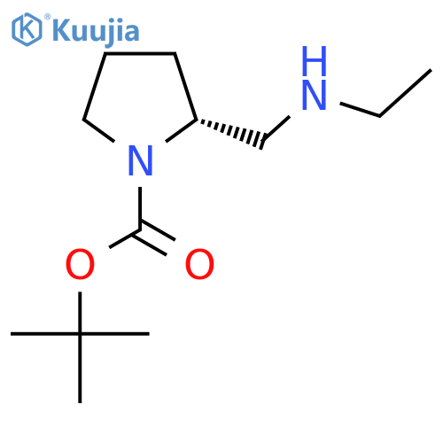 (R)-tert-Butyl 2-((ethylamino)methyl)pyrrolidine-1-carboxylate structure