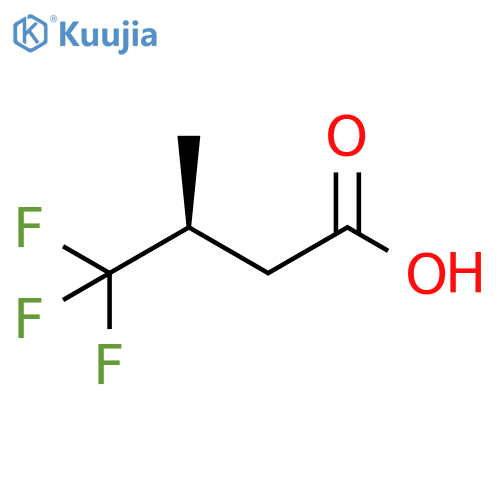 (3S)-4,4,4-trifluoro-3-methylbutanoic acid structure