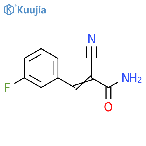2-Propenamide,2-cyano-3-(3-fluorophenyl)- structure