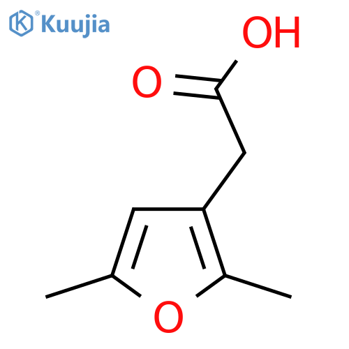 2-(2,5-dimethylfuran-3-yl)acetic acid structure