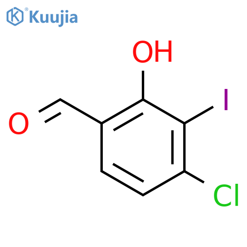 4-Chloro-2-hydroxy-3-iodobenzaldehyde structure