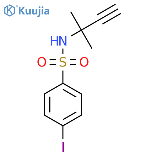 4-Iodo-N-(2-methylbut-3-YN-2-YL)benzenesulfonamide structure