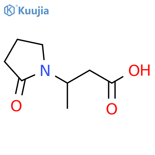3-(2-oxopyrrolidin-1-yl)butanoic acid structure
