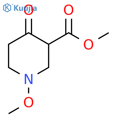 1-Methoxy-4-oxo-piperidine-3-carboxylic acid methyl ester structure