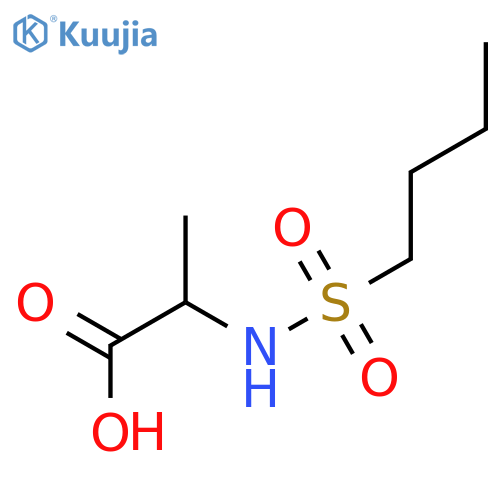 2-(Butane-1-sulfonamido)propanoic Acid structure