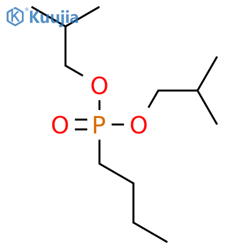 Phosphonic acid, butyl-, bis(2-methylpropyl) ester structure