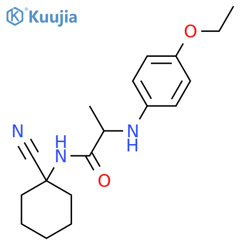 N-(1-Cyanocyclohexyl)-2-((4-ethoxyphenyl)amino)propanamide structure