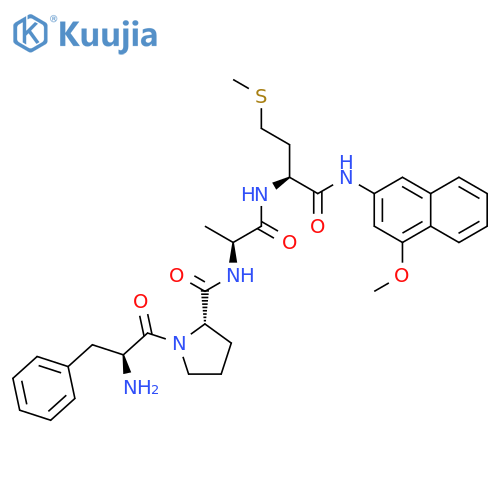 L-Methioninamide, L-phenylalanyl-L-prolyl-L-alanyl-N-(4-methoxy-2-naphthalenyl)- structure