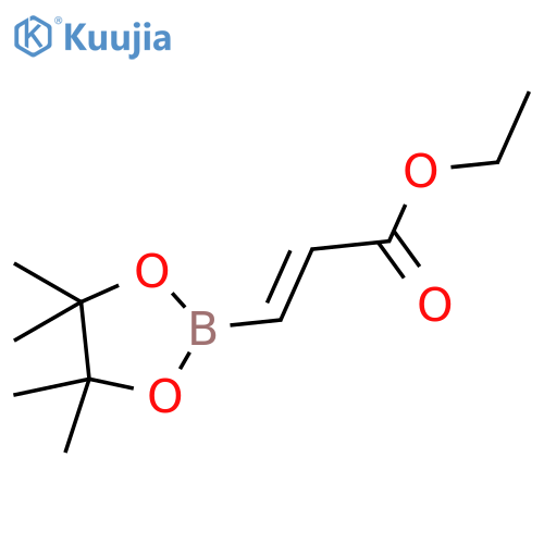 (E)-Ethyl 3-(4,4,5,5-tetramethyl-1,3,2-dioxaborolan-2-yl)acrylate structure