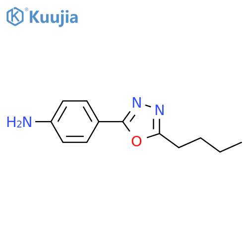 4-(5-Butyl-1,3,4-oxadiazol-2-yl)aniline structure